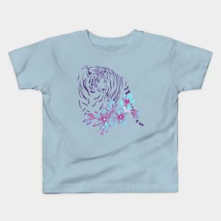 floral tiger Kids T-Shirt